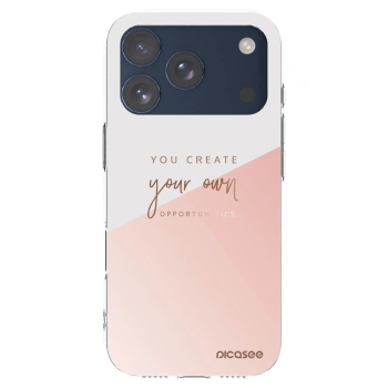Picasee silikonowe przeźroczyste etui na Apple iPhone 17 Pro - You create your own opportunities