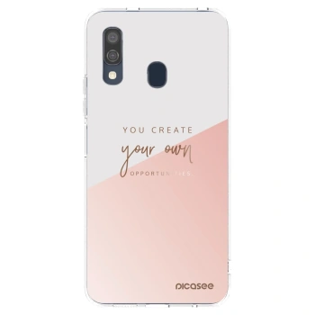 Picasee silikonowe przeźroczyste etui na Samsung Galaxy A40 A405F - You create your own opportunities