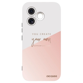 Picasee silikonowe czarne etui na Honor 600 Lite - You create your own opportunities