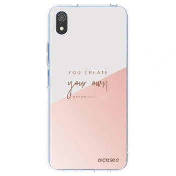 Picasee silikonowe przeźroczyste etui na Xiaomi Redmi 7A - You create your own opportunities