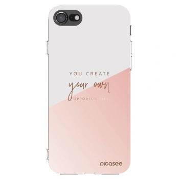 Picasee silikonowe przeźroczyste etui na Apple iPhone 8 - You create your own opportunities