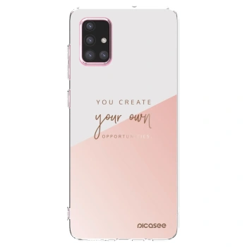 Picasee silikonowe przeźroczyste etui na Samsung Galaxy A71 A715F - You create your own opportunities