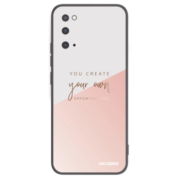 Picasee silikonowe czarne etui na Samsung Galaxy S20 G980F - You create your own opportunities