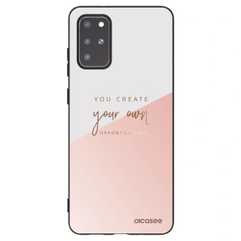 Picasee silikonowe czarne etui na Samsung Galaxy S20+ G985F - You create your own opportunities