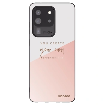 Picasee silikonowe czarne etui na Samsung Galaxy S20 Ultra 5G G988F - You create your own opportunities