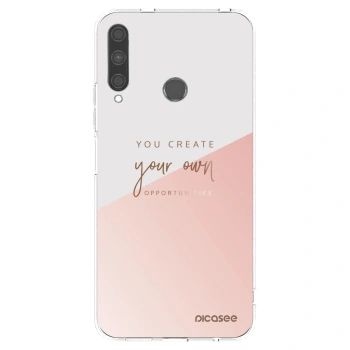 Picasee silikonowe przeźroczyste etui na Huawei P40 Lite E - You create your own opportunities