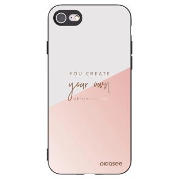 Picasee silikonowe czarne etui na Apple iPhone SE 2020 - You create your own opportunities