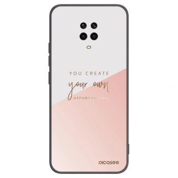 Picasee silikonowe czarne etui na Xiaomi Redmi Note 9 Pro - You create your own opportunities