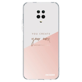 Picasee silikonowe przeźroczyste etui na Xiaomi Redmi Note 9S - You create your own opportunities