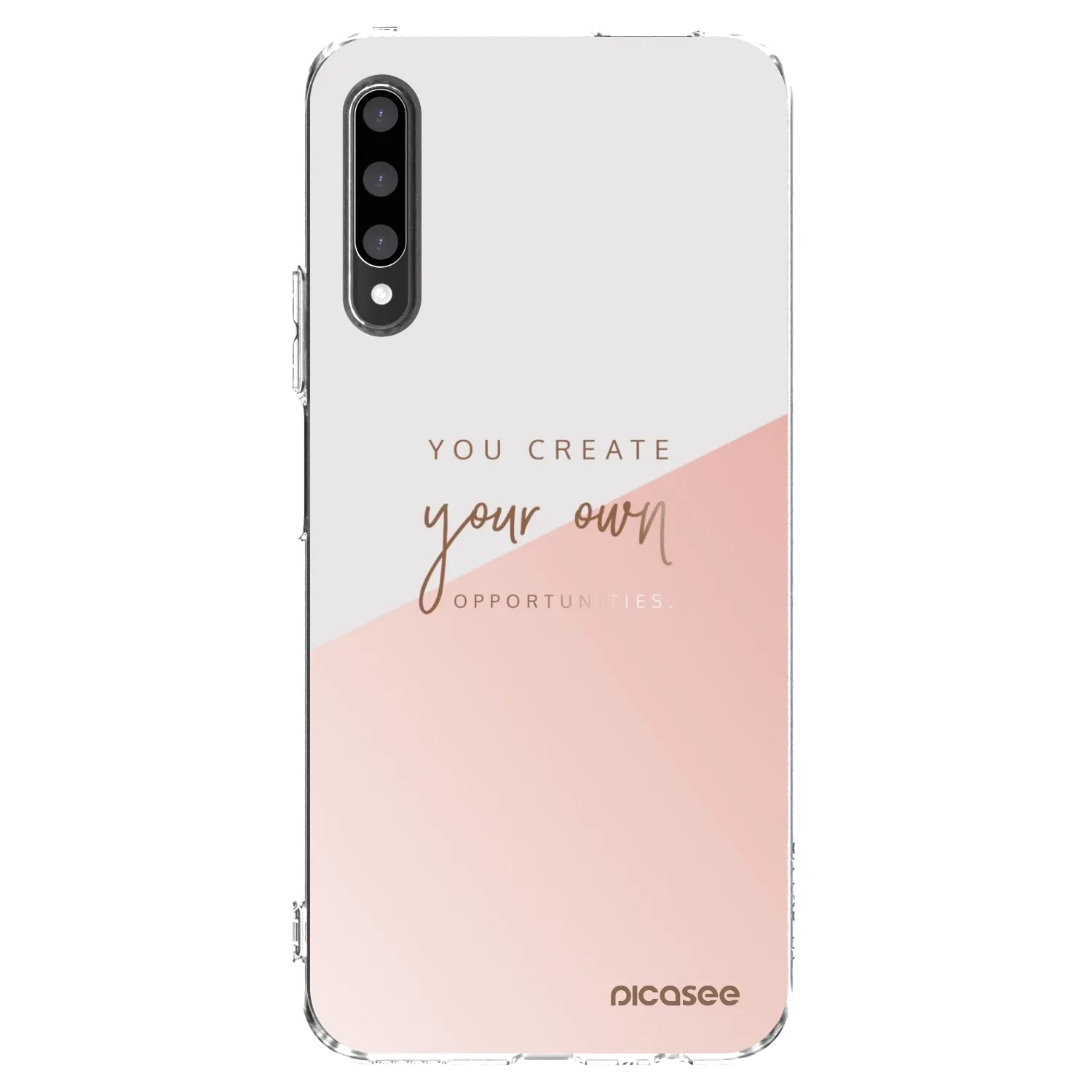 Picasee silikonowe przeźroczyste etui na Honor 9X Pro - You create your own opportunities