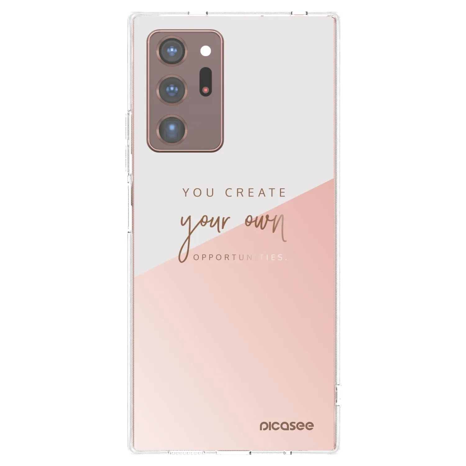 Picasee silikonowe przeźroczyste etui na Samsung Galaxy Note 20 Ultra - You create your own opportunities