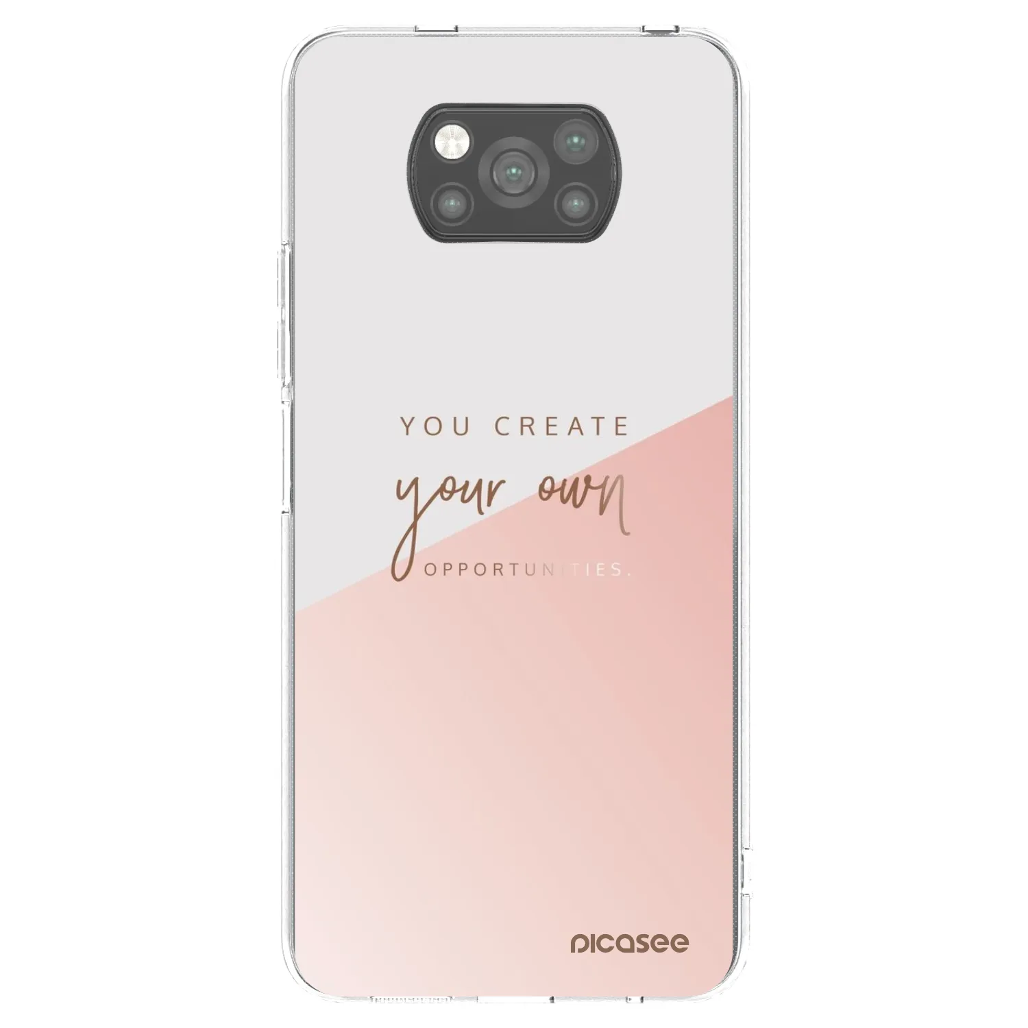 Picasee silikonowe czarne etui na Xiaomi Poco X3 - You create your own opportunities