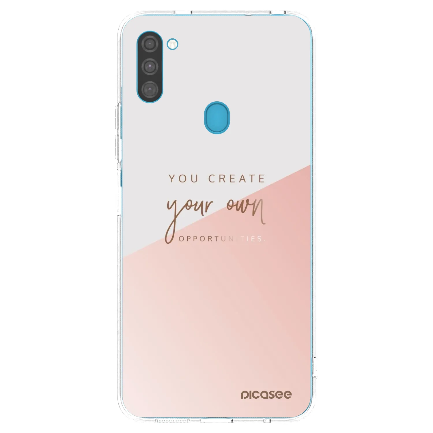 Picasee silikonowe przeźroczyste etui na Samsung Galaxy M11 - You create your own opportunities