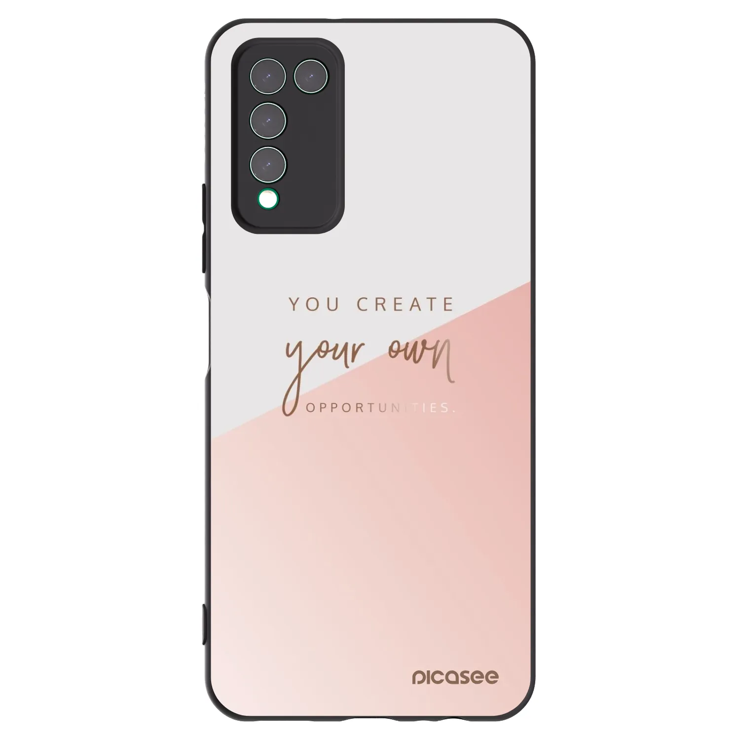 Picasee silikonowe czarne etui na Honor 10X Lite - You create your own opportunities