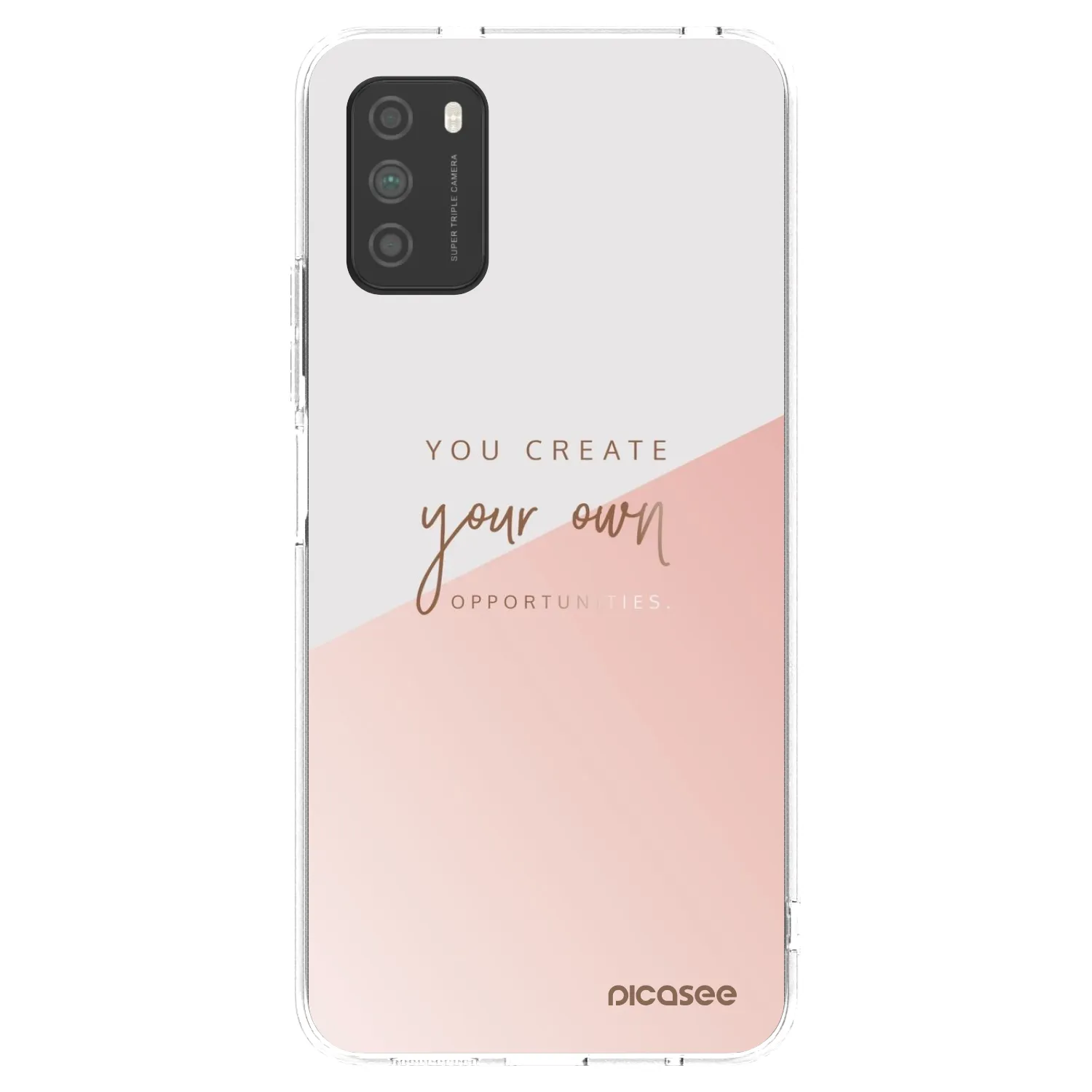 Picasee silikonowe przeźroczyste etui na Xiaomi Poco M3 - You create your own opportunities