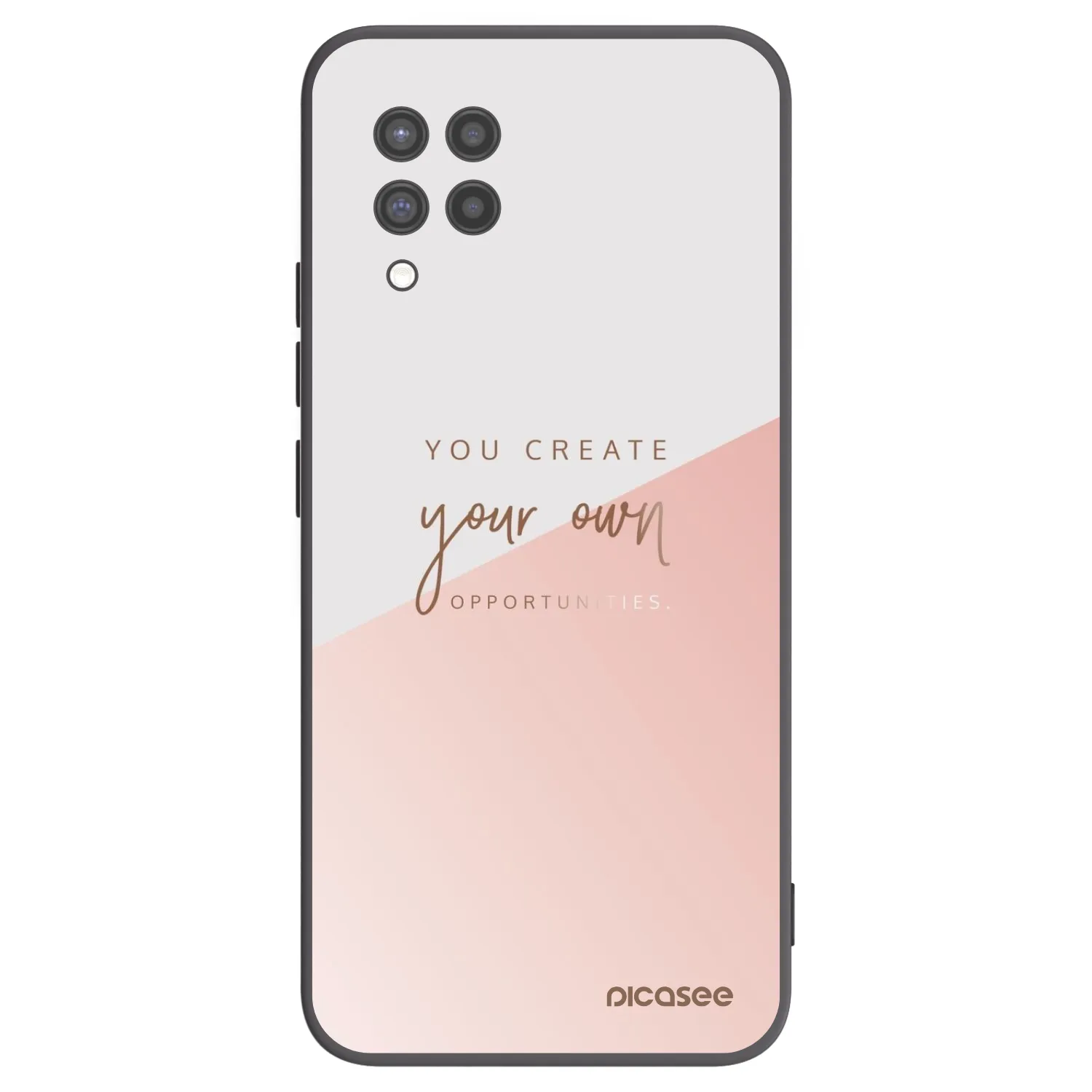 Picasee silikonowe czarne etui na Samsung Galaxy A42 A426B - You create your own opportunities