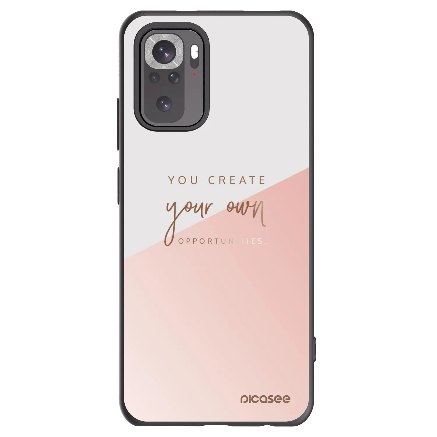 Picasee silikonowe czarne etui na Xiaomi Redmi Note 10S - You create your own opportunities
