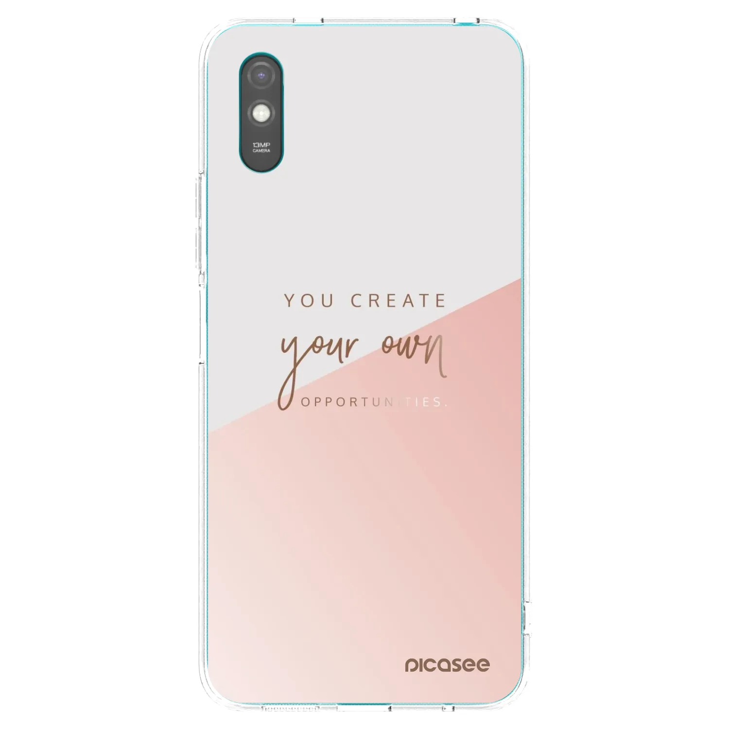 Picasee silikonowe przeźroczyste etui na Xiaomi Redmi 9AT - You create your own opportunities