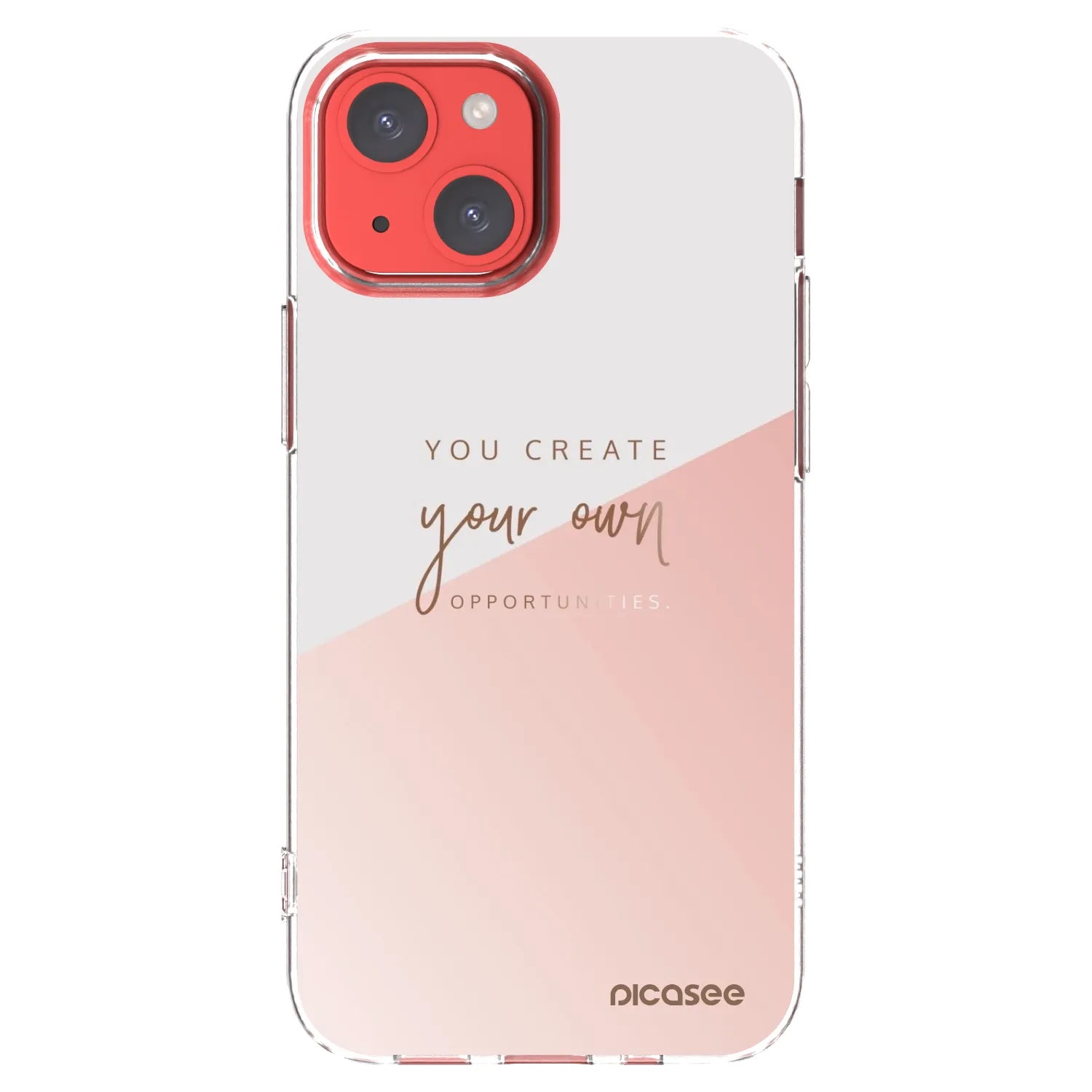 Picasee silikonowe przeźroczyste etui na Apple iPhone 13 mini - You create your own opportunities