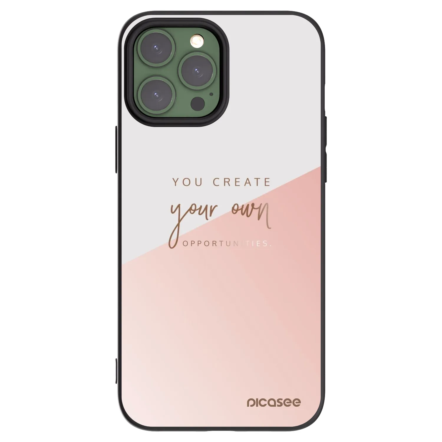 Picasee silikonowe czarne etui na Apple iPhone 13 Pro Max - You create your own opportunities