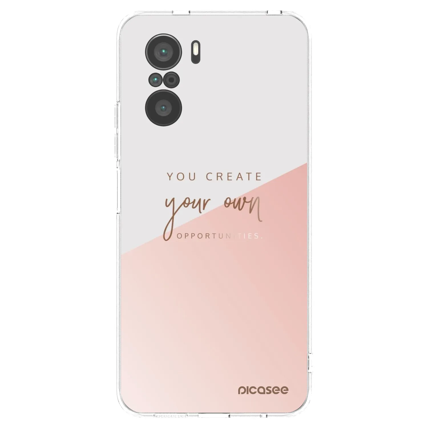 Picasee silikonowe przeźroczyste etui na Xiaomi Poco F3 - You create your own opportunities
