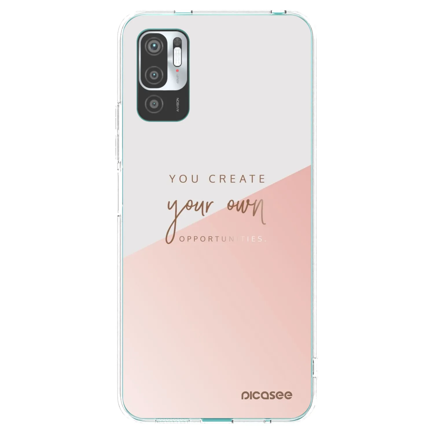 Picasee silikonowe przeźroczyste etui na Xiaomi Redmi Note 10 5G - You create your own opportunities