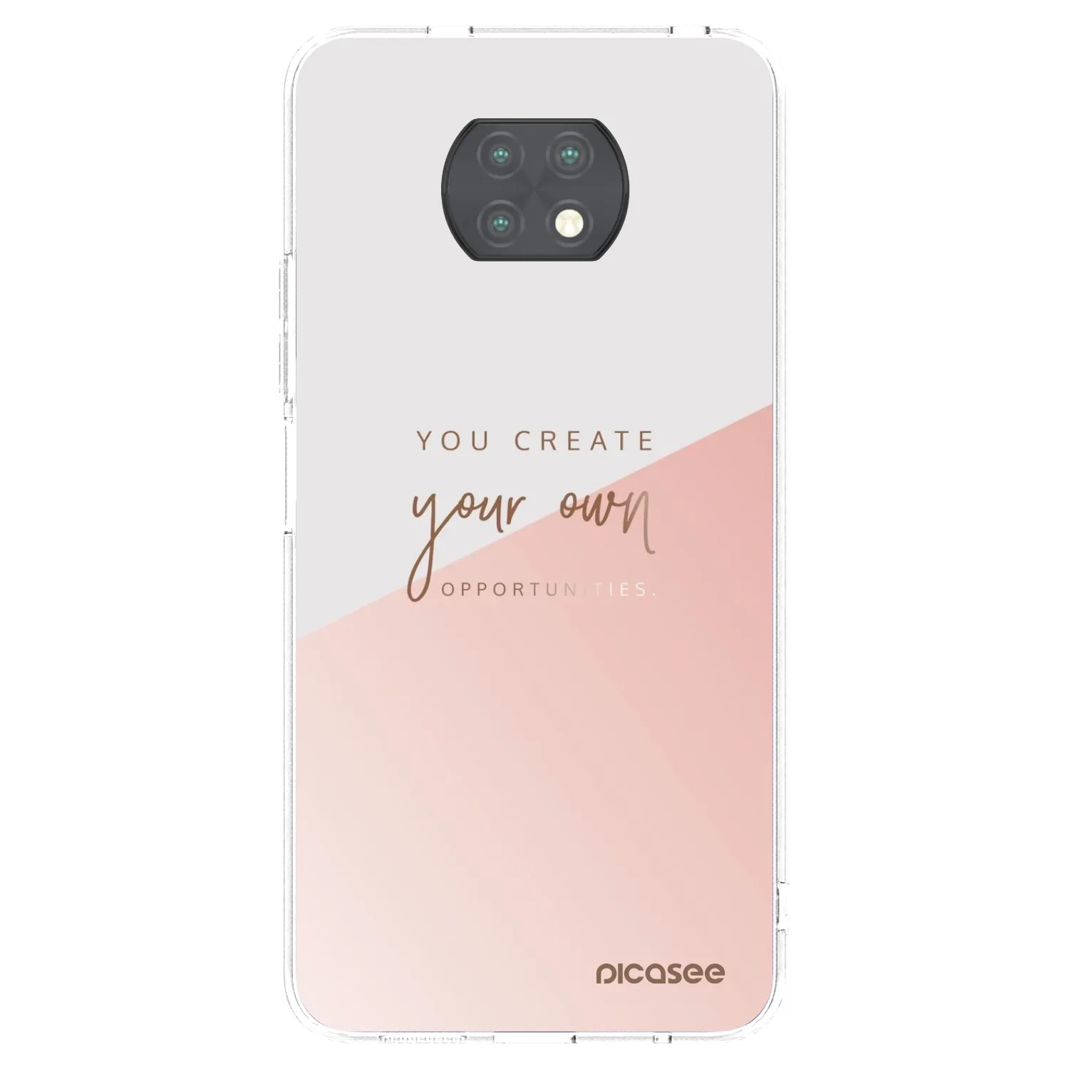 Picasee silikonowe przeźroczyste etui na Xiaomi Redmi Note 9T - You create your own opportunities