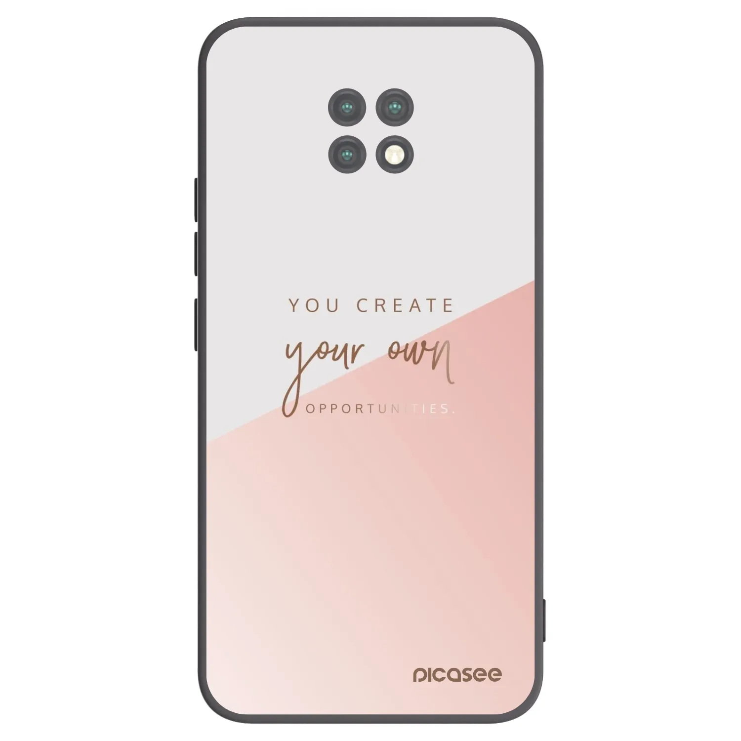 Picasee silikonowe czarne etui na Xiaomi Redmi Note 9T - You create your own opportunities