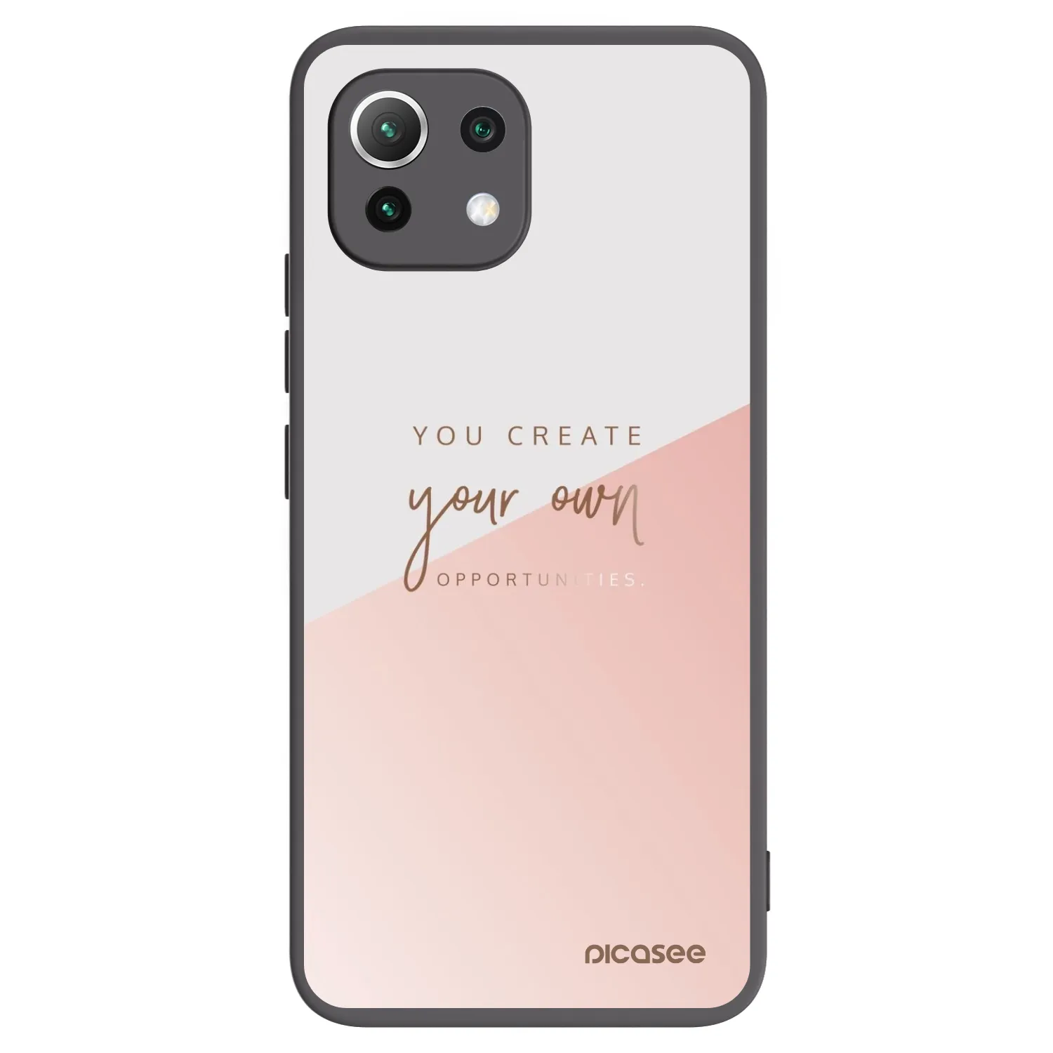 Picasee silikonowe czarne etui na Xiaomi 11 Lite 5G NE - You create your own opportunities
