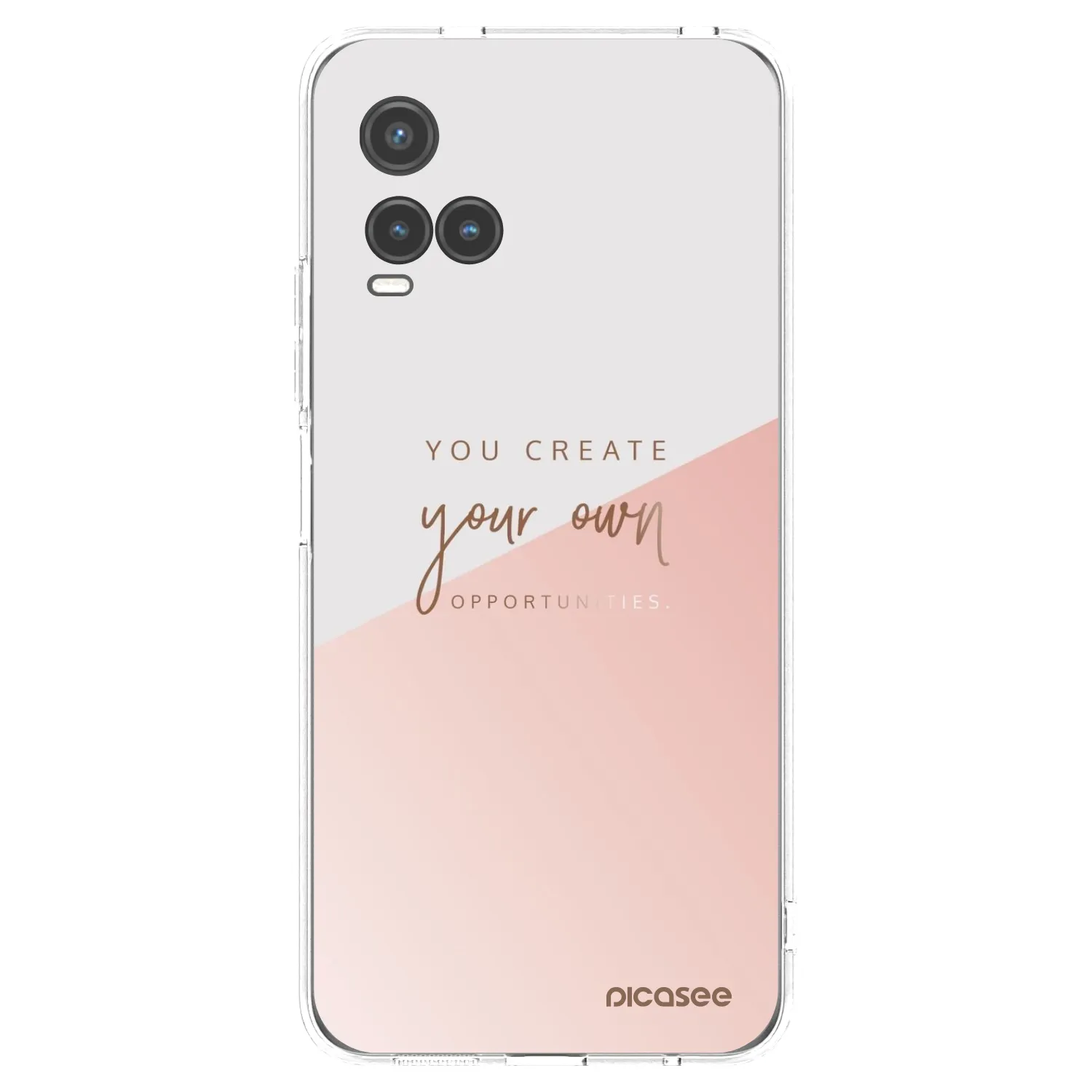 Picasee silikonowe przeźroczyste etui na Vivo Y33s - You create your own opportunities