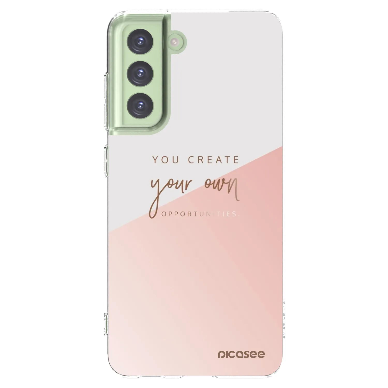 Picasee silikonowe przeźroczyste etui na Samsung Galaxy S21 FE 5G - You create your own opportunities