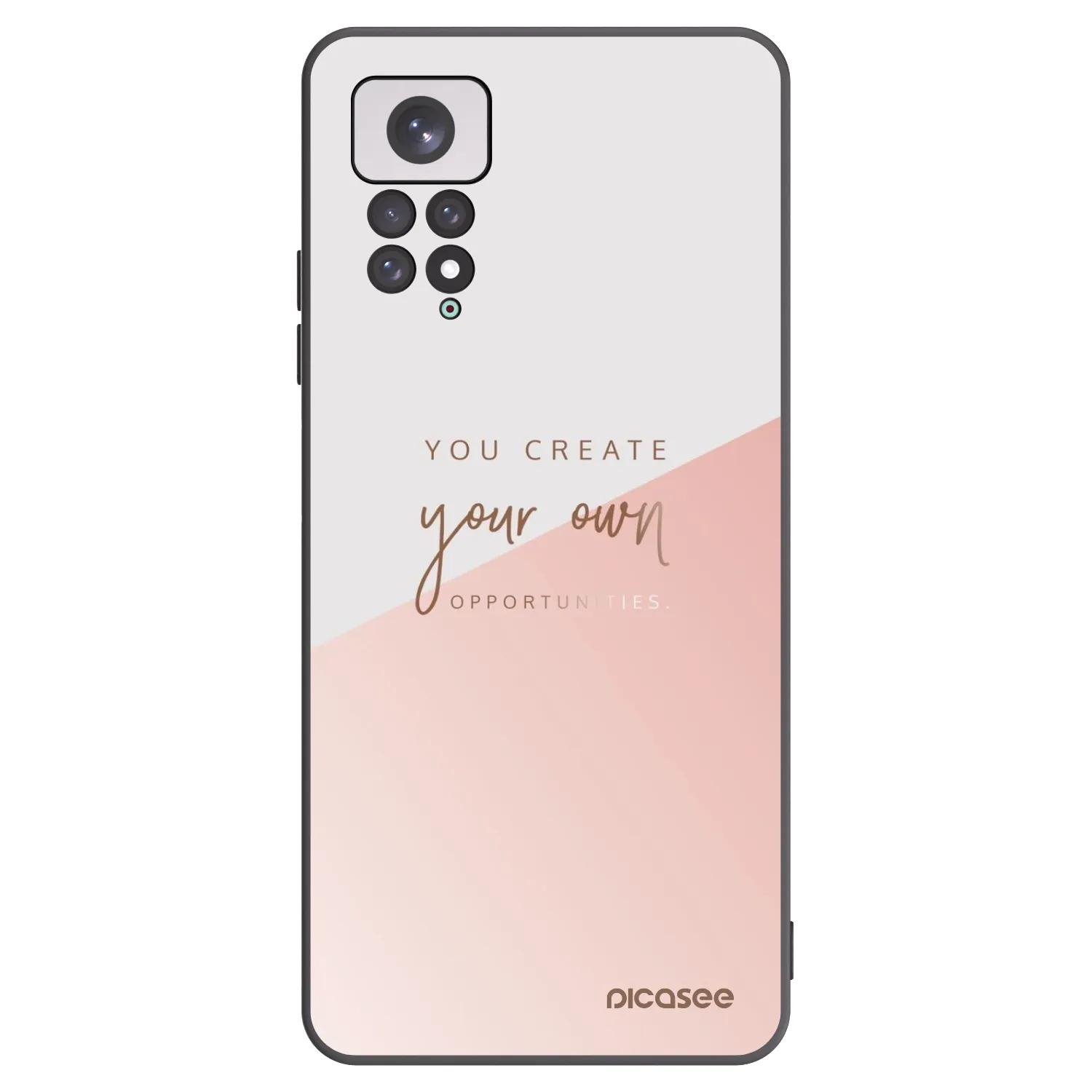 Picasee silikonowe czarne etui na Xiaomi Redmi Note 11 - You create your own opportunities