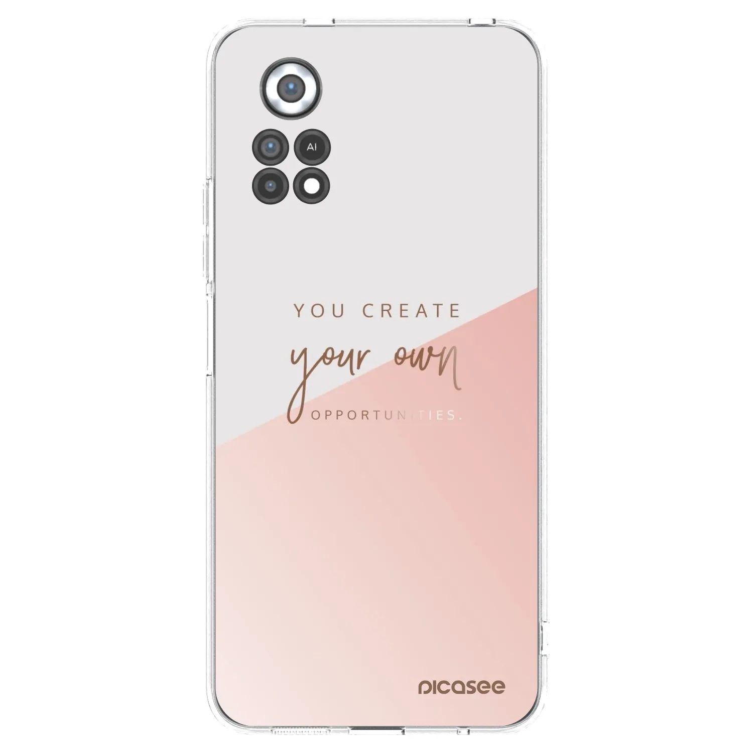 Picasee silikonowe przeźroczyste etui na Xiaomi Poco X4 Pro 5G - You create your own opportunities
