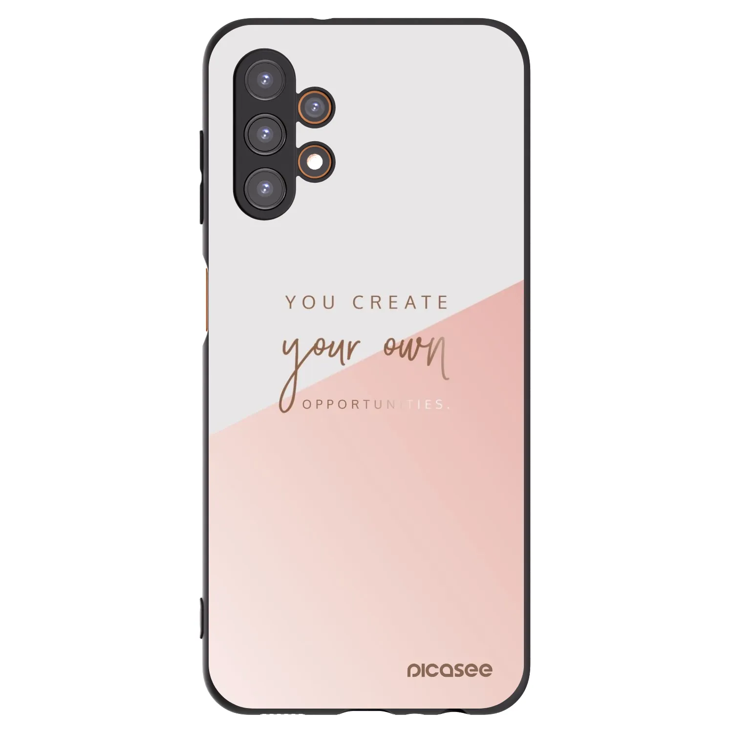 Picasee silikonowe czarne etui na Samsung Galaxy A13 4G A135 - You create your own opportunities