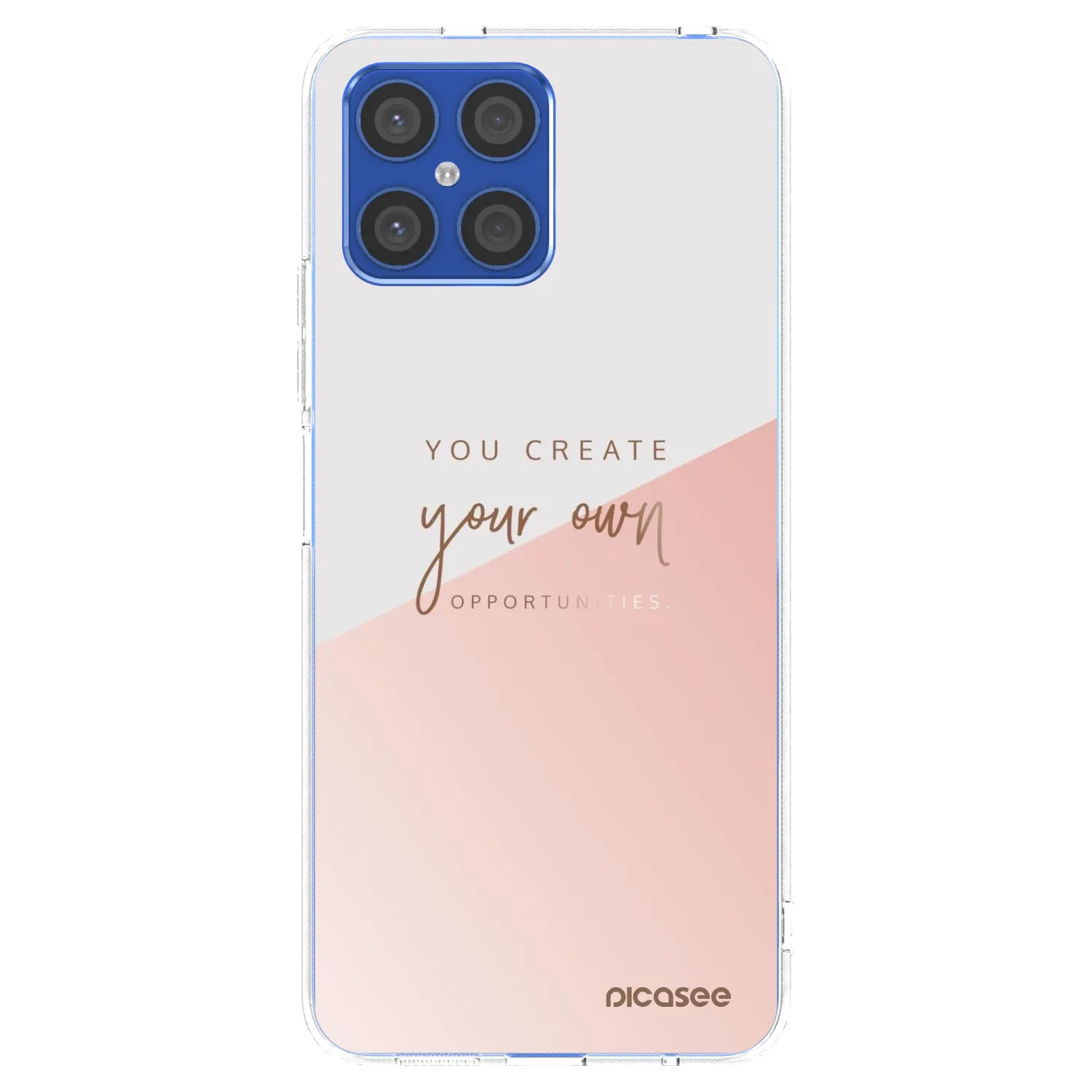 Picasee silikonowe przeźroczyste etui na Honor X8 4G - You create your own opportunities