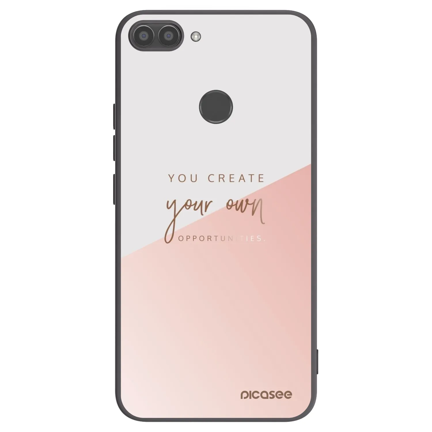 Picasee silikonowe czarne etui na Huawei P Smart - You create your own opportunities