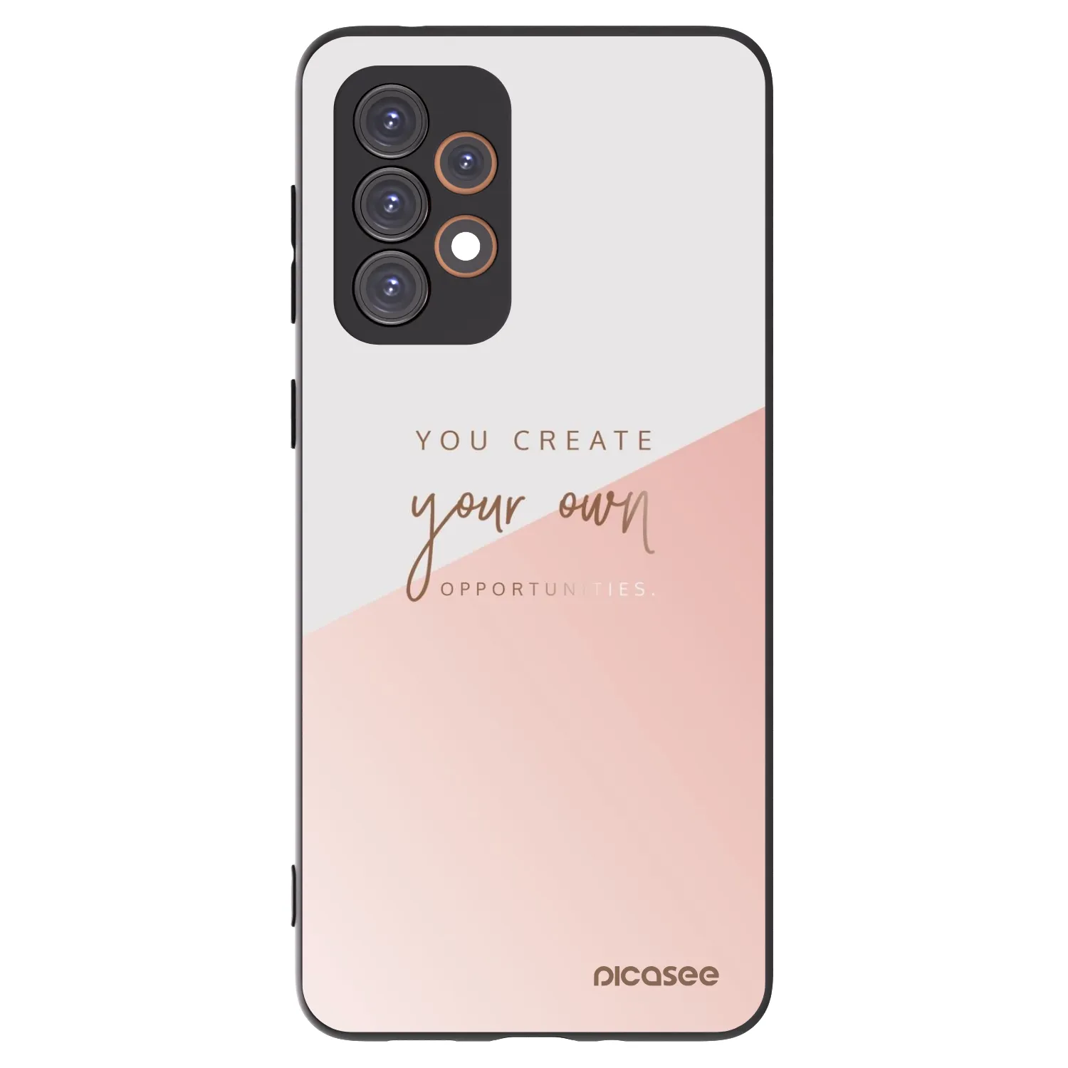 Picasee silikonowe czarne etui na Samsung Galaxy A33 5G A336 - You create your own opportunities