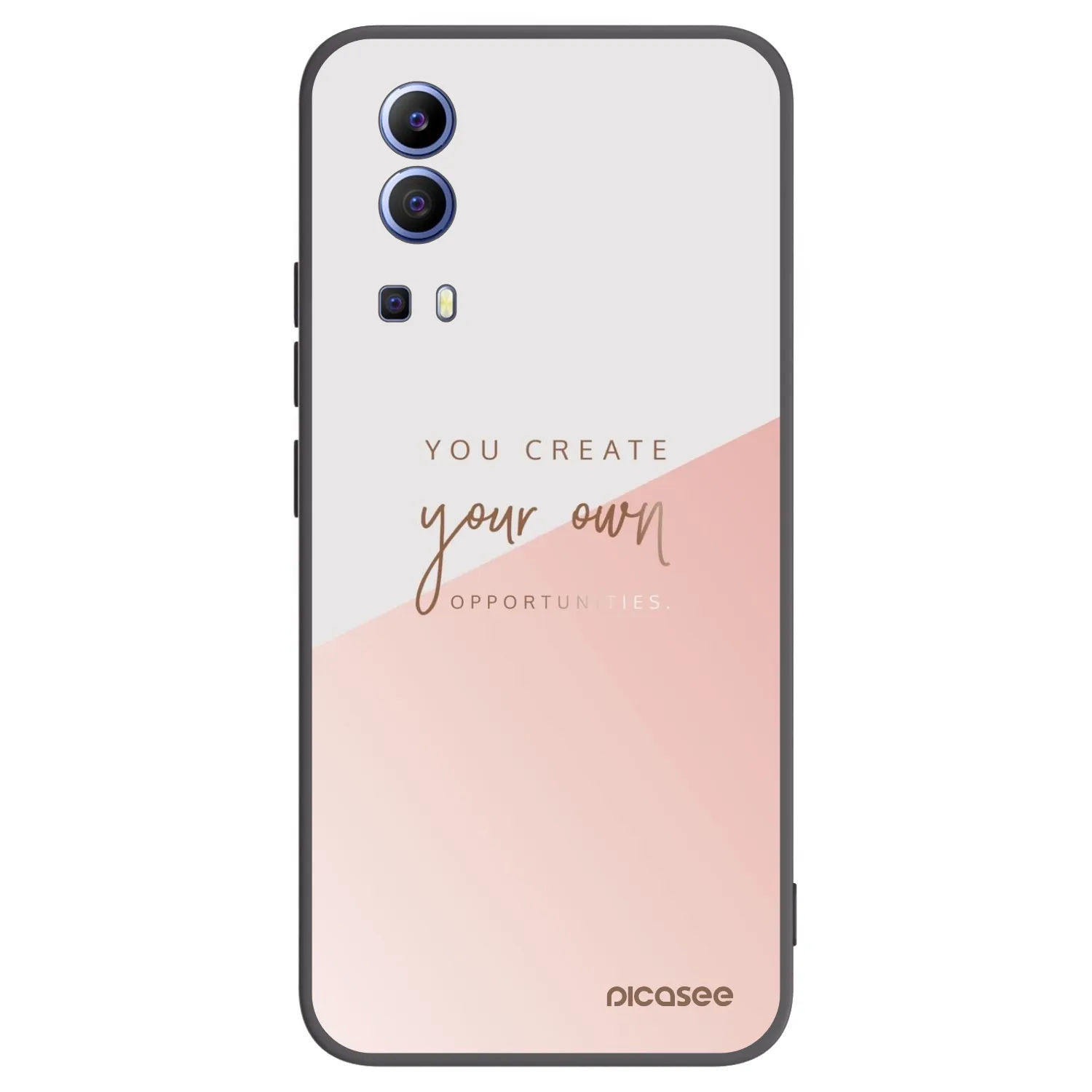 Picasee silikonowe czarne etui na Vivo Y52 5G - You create your own opportunities