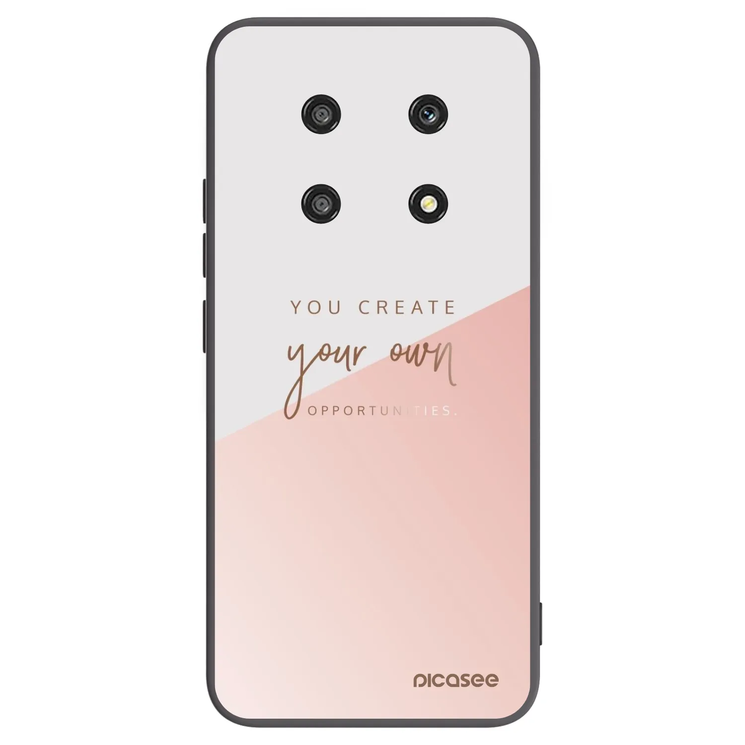 Picasee silikonowe czarne etui na Honor Magic4 Lite 5G - You create your own opportunities