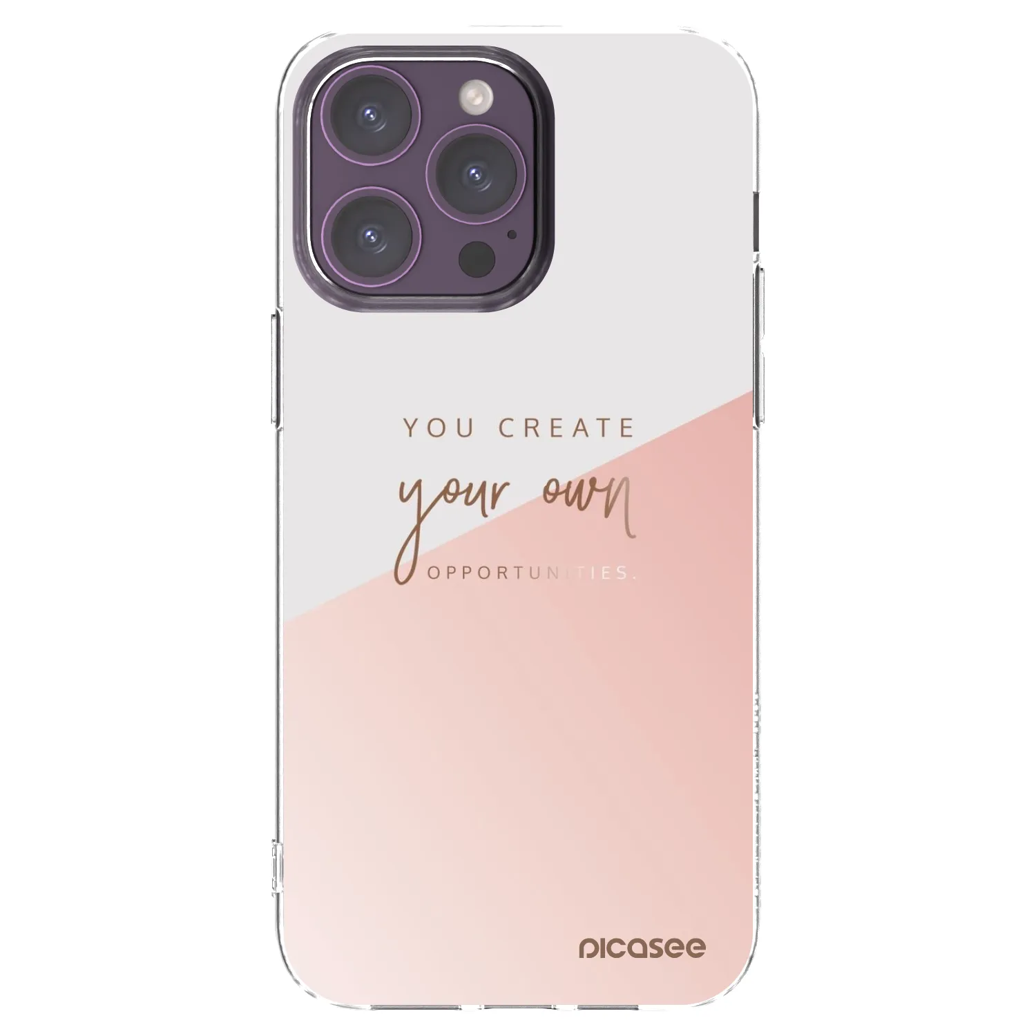 Picasee silikonowe przeźroczyste etui na Apple iPhone 14 Pro Max - You create your own opportunities