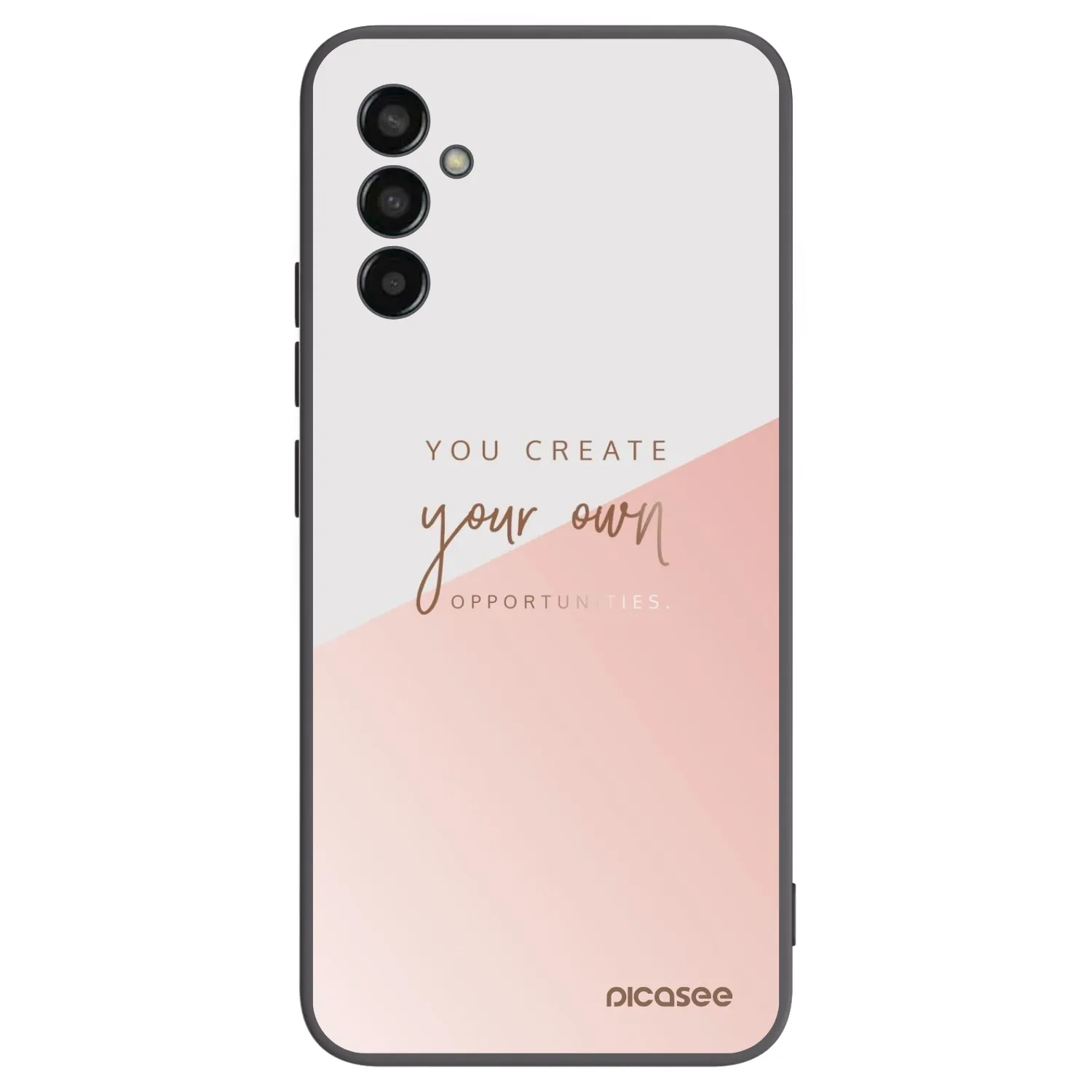 Picasee silikonowe czarne etui na Samsung Galaxy M13 M135F - You create your own opportunities