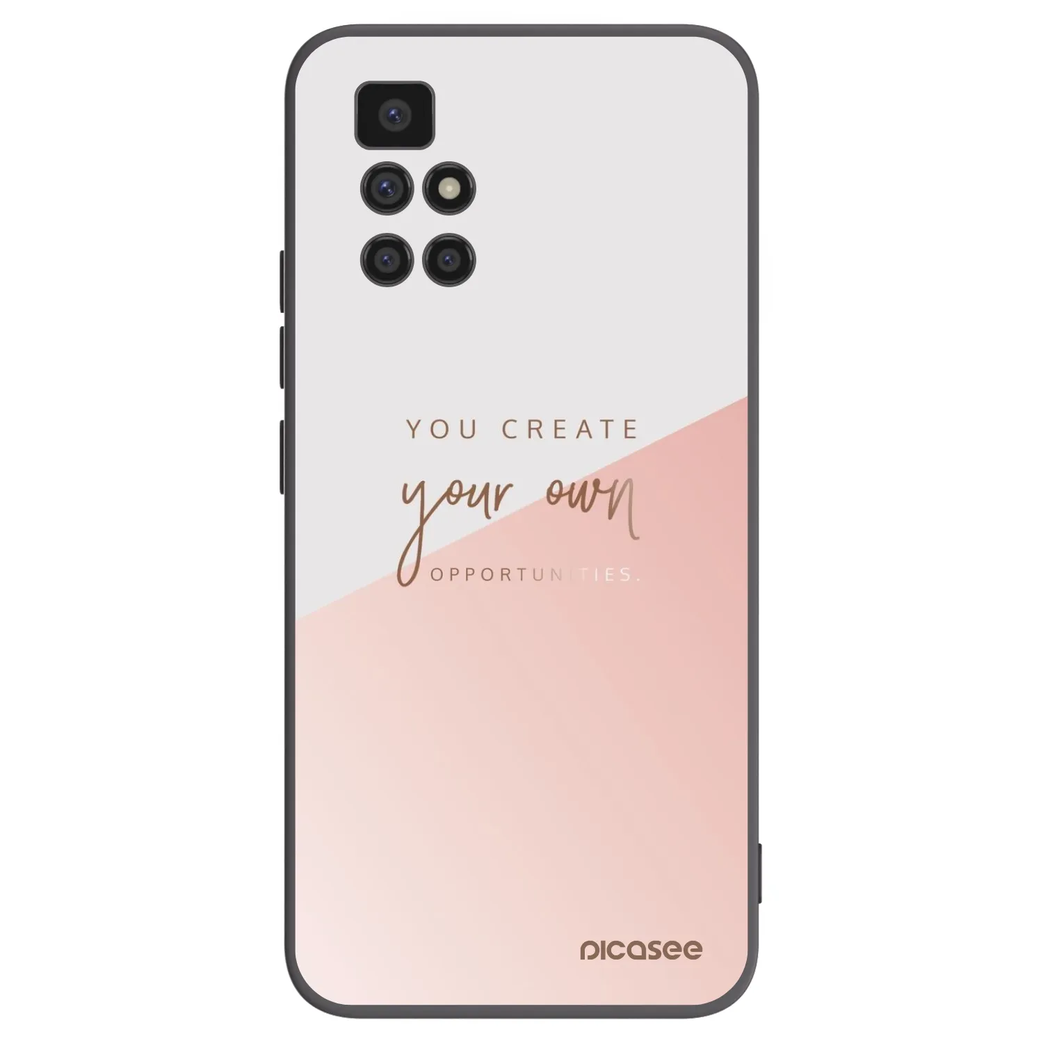 Picasee silikonowe czarne etui na Xiaomi Redmi 10 (2022) - You create your own opportunities