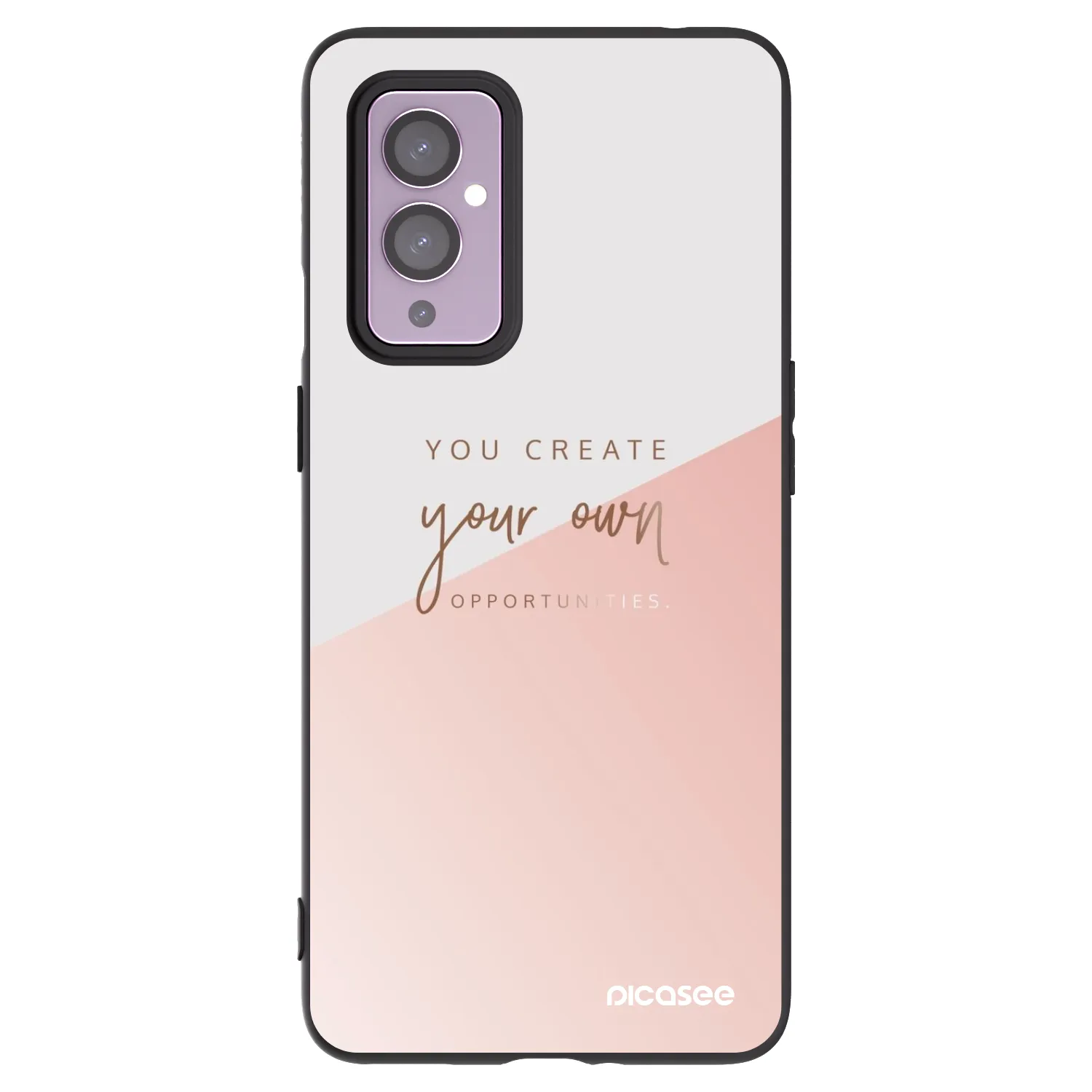 Picasee silikonowe czarne etui na OnePlus 9 - You create your own opportunities