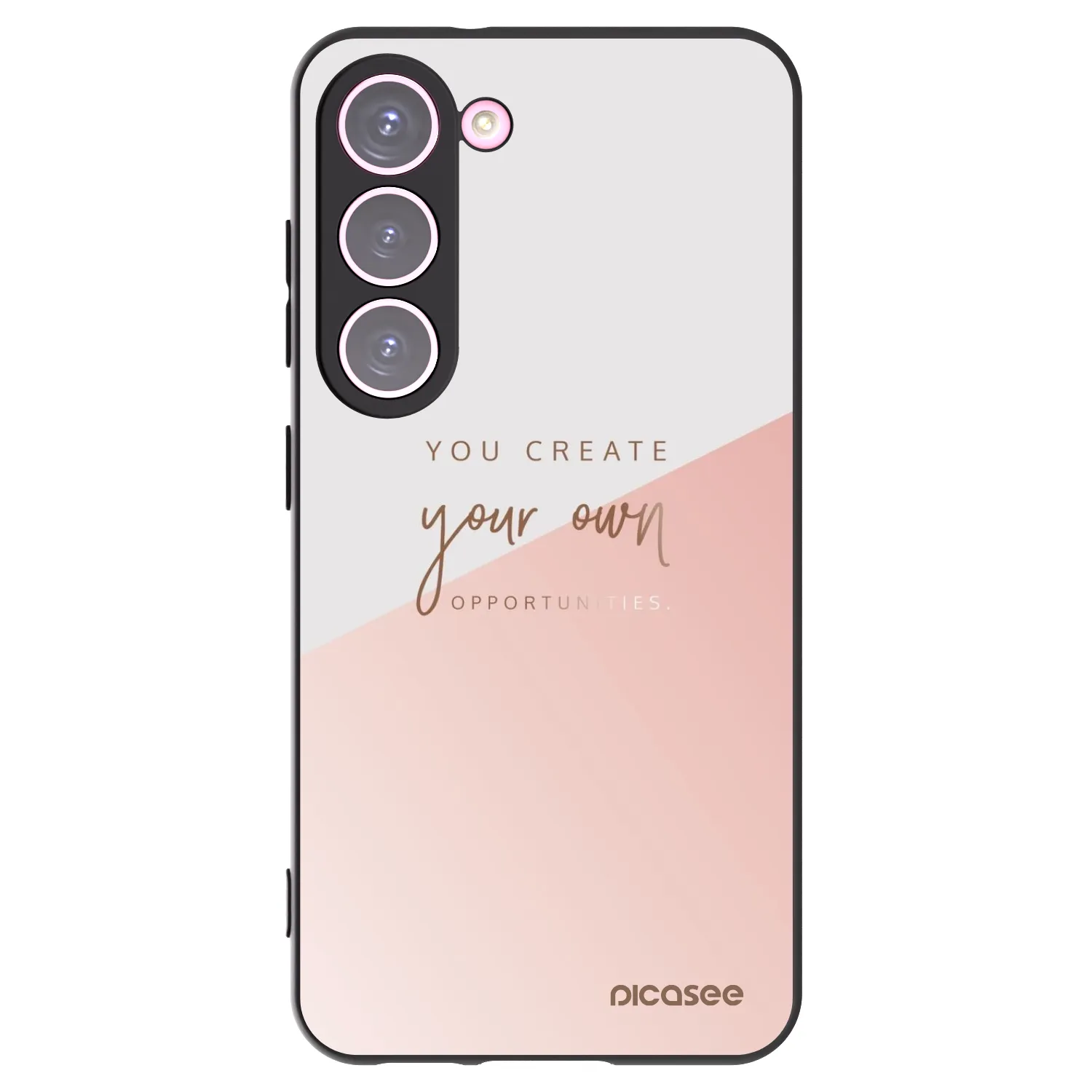 Picasee silikonowe czarne etui na Samsung Galaxy S23 5G - You create your own opportunities