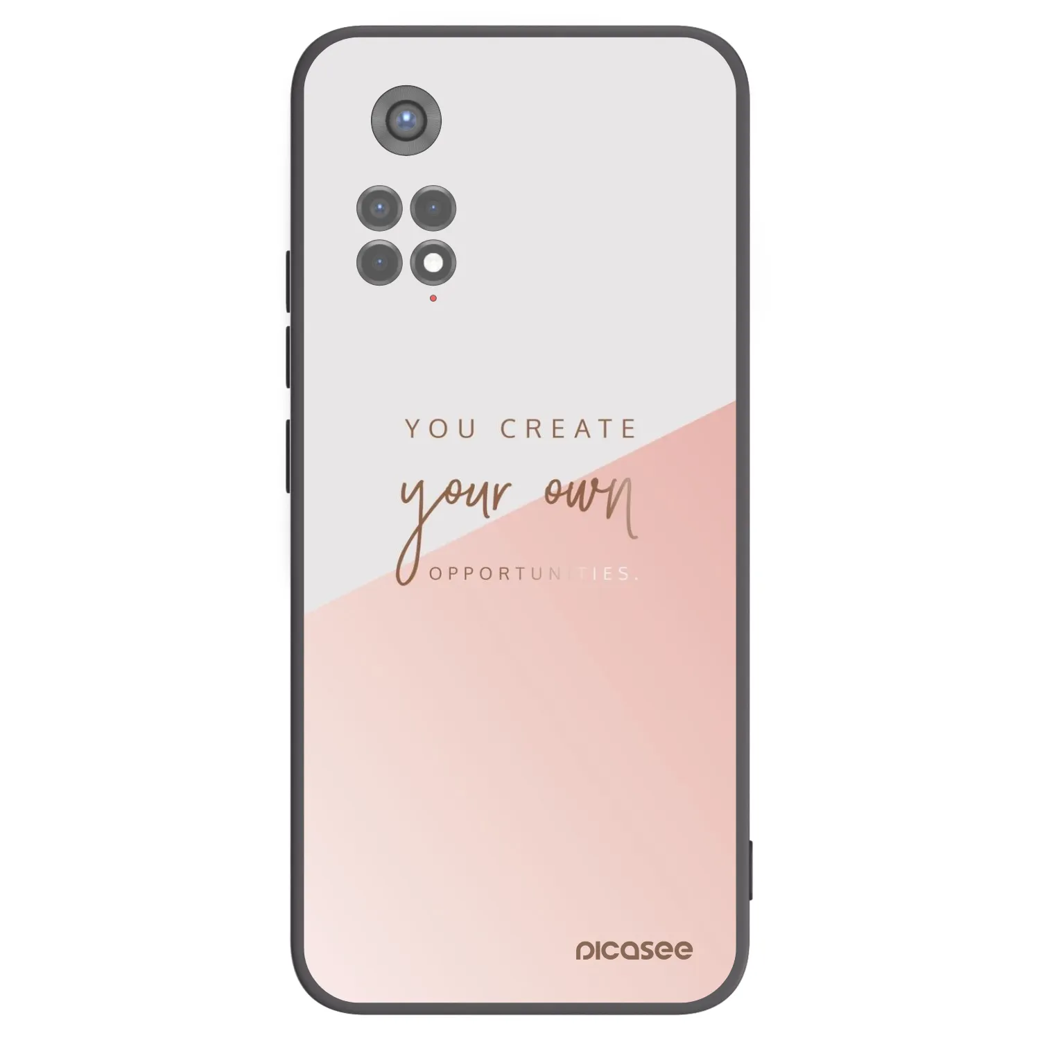 Picasee silikonowe czarne etui na Xiaomi Redmi Note 11S 5G - You create your own opportunities