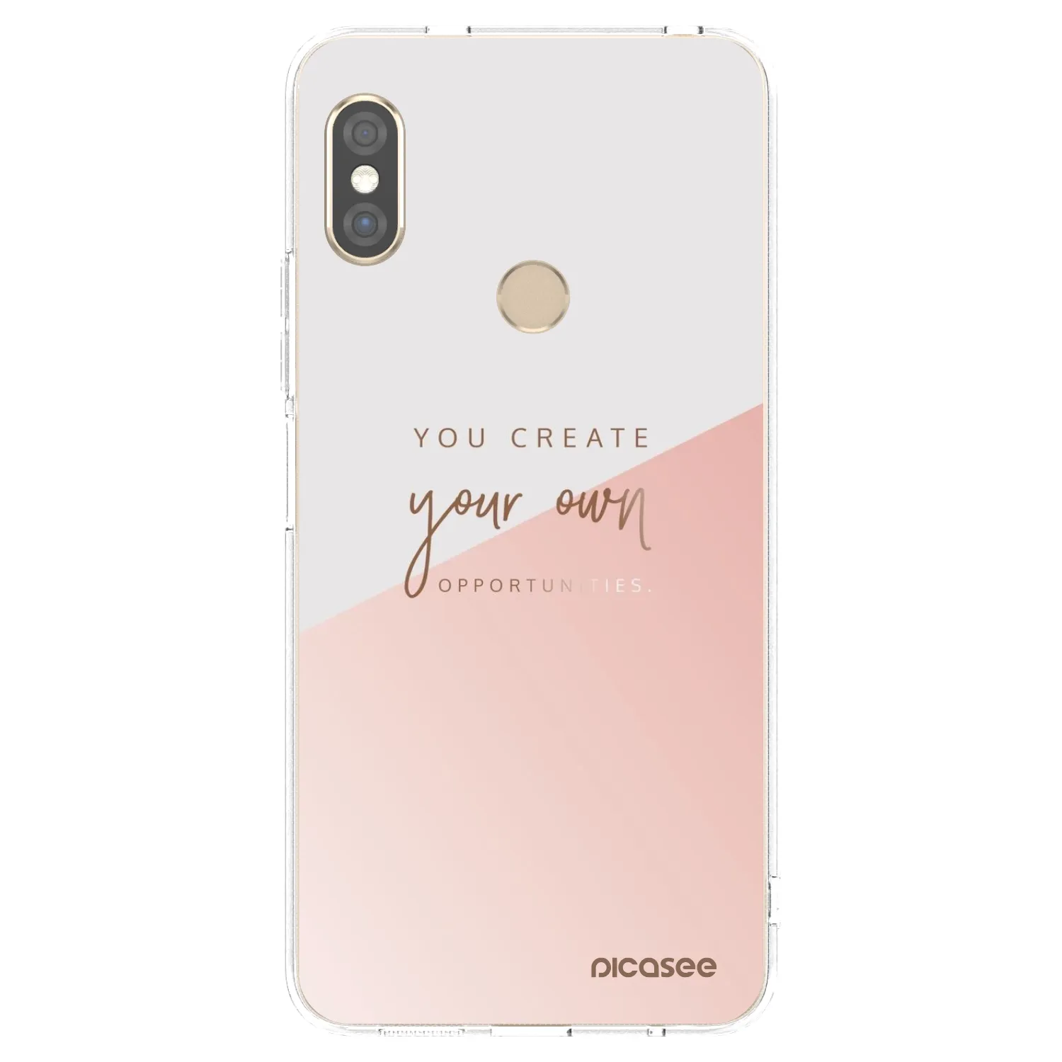 Picasee silikonowe przeźroczyste etui na Xiaomi Redmi Note 5 Global - You create your own opportunities