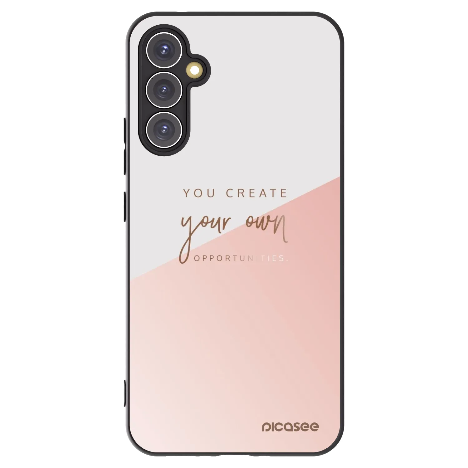 Picasee silikonowe czarne etui na Samsung Galaxy A34 5G A346B - You create your own opportunities
