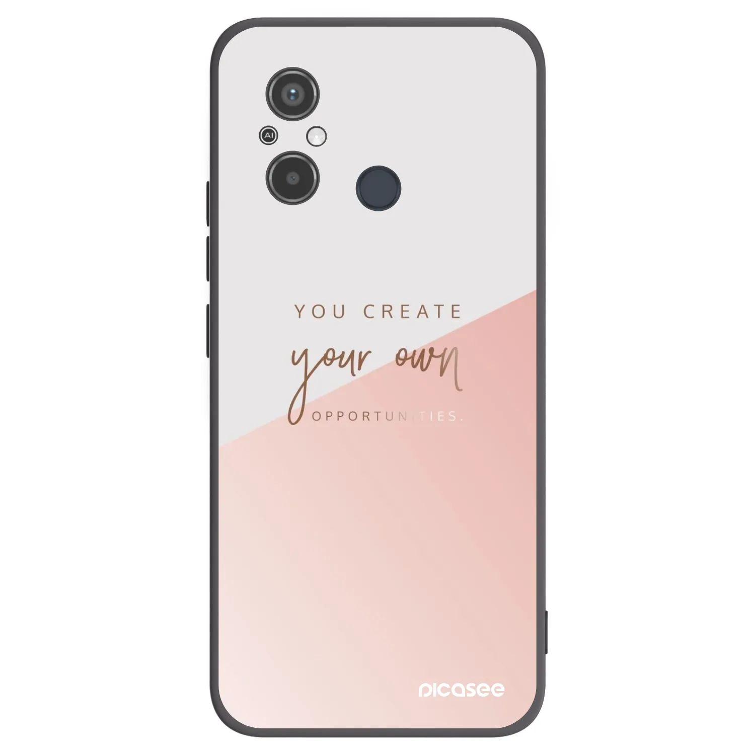 Picasee silikonowe czarne etui na Xiaomi Redmi 12C - You create your own opportunities