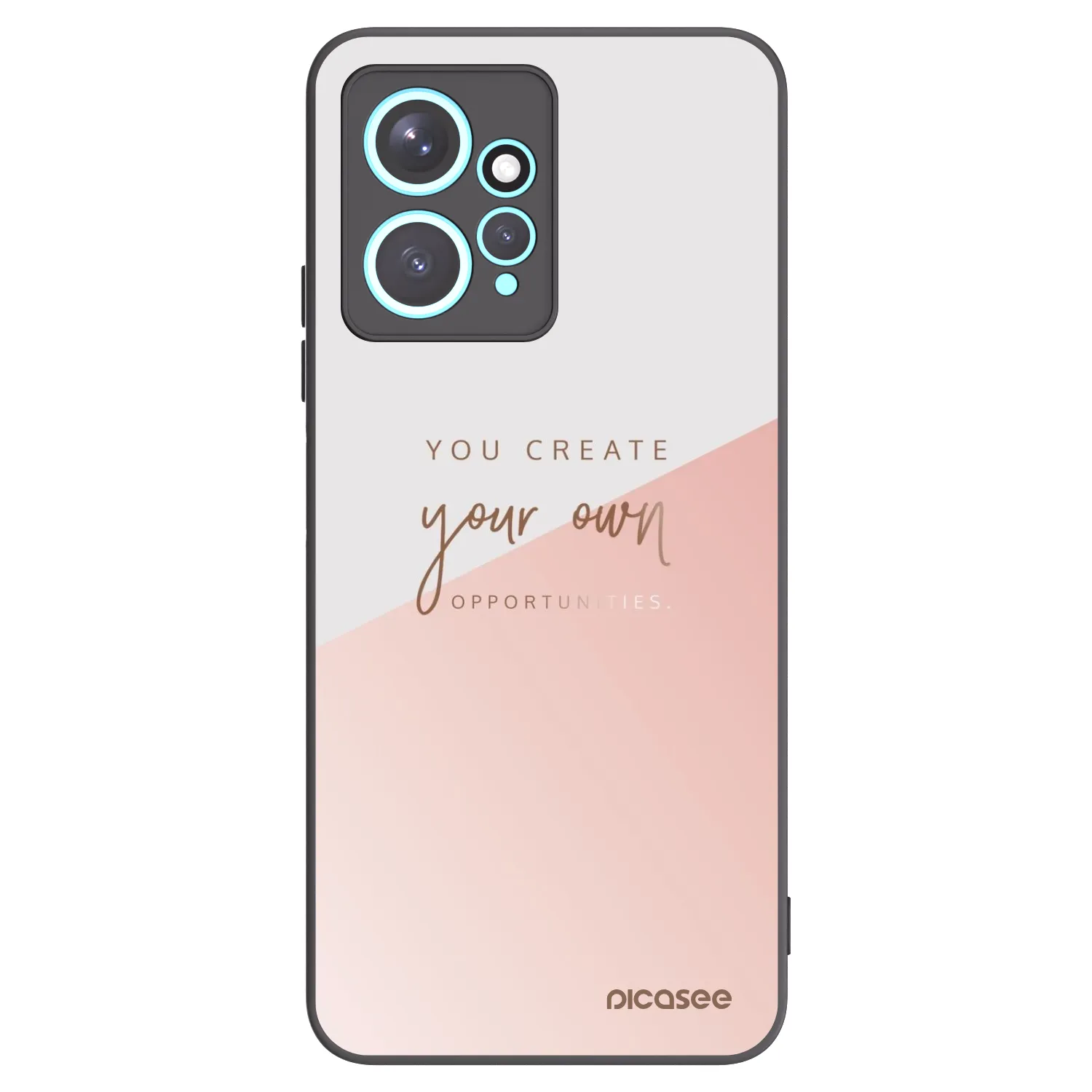 Picasee silikonowe czarne etui na Xiaomi Redmi Note 12 4G - You create your own opportunities