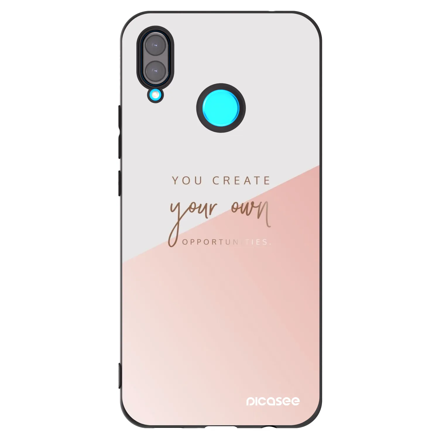 Picasee silikonowe czarne etui na Huawei Nova 3i - You create your own opportunities